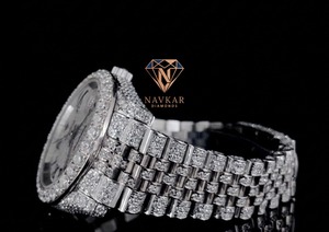Reloj de Cuarzo VVS Moissanite Diamond Hip Hop con Números Romanos Analógicos de 36 mm para Hombre Disponible al Mejor Precio - Product Image 2
