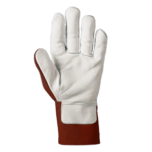 Gants de sécurité en cuir pleine fleur de vachette robustes pour soudage TIG, respirants, ignifuges et antistatiques pour la lutte contre les incendies - Product Image 4
