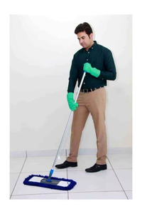 Multipurpose Cotton Thread Dry <b>Mop</b> Set Folding Frame Self-Wringer Extendable Handle Soft Durable Fibers for Home Office - Product Image 3