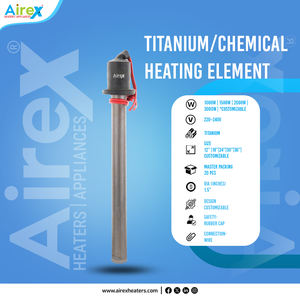 Titanium <b>Electric</b> Industrial Chemical <b>Heater</b> Element 12 Inch Tubular Hard Water Boiler for 220V <b>Electric</b> Source - 1000W - Product Image 3