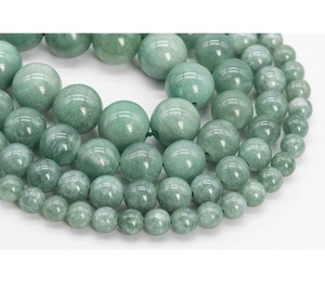 Cuentas Sueltas Facetadas de Resina Verde de ILAHI para Hacer Pulseras, Manualidades de Joyería, Estatua Hecha en Uttar Pradesh, Modelo ICORB-14604 - Product Image 5