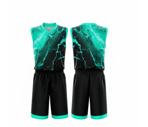 Conjunto de Uniforme de Baloncesto Sublimado, Proveedor de Uniformes de Equipo con Logotipo Personalizado, Jersey y Pantalones Cortos de Poliéster Transpirable para Hombre y Mujer - Product Image 4