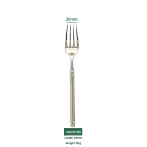Ensemble de couverts en acier inoxydable avec finition polie miroir, couteau, fourchette, cuillère, couverts classiques pour mariage et repas - Product Image 2