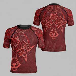 Ropa Deportiva para Todas las Temporadas, Camiseta de Compresión con Diseño Gráfico Personalizado de Verano, Manga Corta, para Hombre, Material Personalizado, Protección contra Rozaduras - Product Image 3