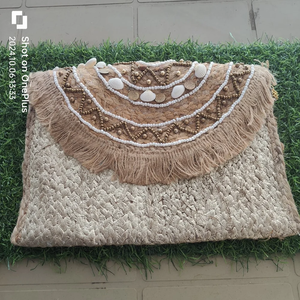Bolso de cuentas indio hecho a mano, colorido, de lujo, artesanal étnico, con asa de baguette de cuentas de cristal, duradero, estilo moderno, para fiestas informales - Product Image 1