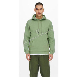 Sudadera con Capucha para Hombre, Color Sólido, con Bolsillos, Deportiva, Oversize, 100% Algodón Felpa, Transpirable, de Secado Rápido, con Logotipo Personalizado, 450g, Teñido Liso - Product Image 3