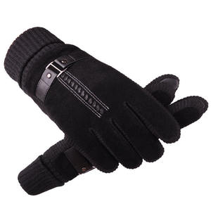 Gants en cuir pour femmes, mode hiver, doublure en cachemire chaude, compatibles écran tactile, pour le cyclisme quotidien, le ski en plein air, les occasions décontractées et les soirées - Product Image 4