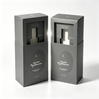 Boîtes d'emballage personnalisées, boîte à tiroir rigide géométrique minimaliste, insert en mousse EVA, gaufrage pour parfums et produits de beauté haut de gamme