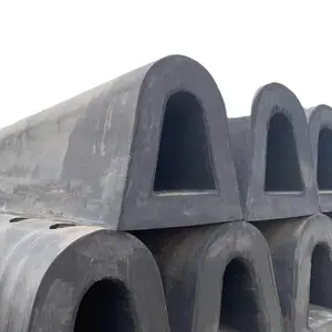 D400H 1500*400*400mm Customized D Type Bumper Marine Rubber Fender For Yacht