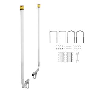 Poteaux de guidage pour remorque de bateau à LED 65.7, 2 pièces, en acier haute dureté, larges et réglables, pour remorques, guides sur embarcations et bateaux - Product Image 1