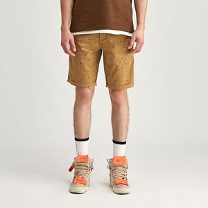 Shorts Bermuda Homme Taille Haute Personnalisables avec Logo, en Coton Extensible Respirant, Coupe Décontractée, Longueur Genou, Idéaux pour l'Été (OEM/ODM) - Product Image 1