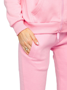 Conjunto Deportivo de Invierno para Mujer, 100% Algodón, con Capucha, Manga Larga, Pantalones Deportivos a Juego, Informal, para Correr, Gimnasio - Product Image 3