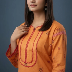 Ensemble 3 pièces de qualité supérieure pour femme : Shalwar Kameez et Dupatta de créateur 2026 - Product Image 3