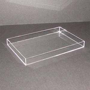 Chic Acrylic Display Serving Storage Tray For Tea Coffee Breakfast Handmade <b>Clear</b> Lucite Tray For Home & Coffee <b>Table</b> Decor - Product Image 6