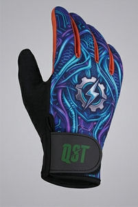 QST Premium unisexe gants de cyclisme doigt complet en Fiber de carbone écran tactile hiver rembourré gants de vélo pour vtt Sports de plein air - Product Image 3