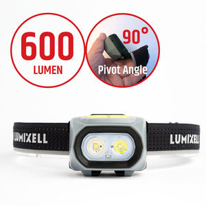 Linterna Frontal LED Recargable de Iones de Litio, 600LM, Híbrida, Resistente al Agua IP65, con Carga Tipo-C, Certificación CE, OEM - Product Image 2