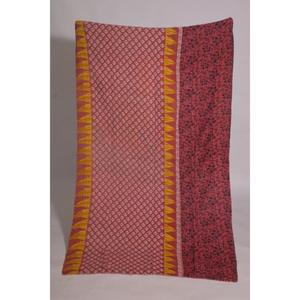 Floral Kantha <b>Quilt</b> Boho Cotton <b>Throw</b> Handmade Indian Vintage Reversible Blanket Bedspread Rustic Decor - Product Image 1