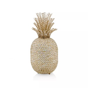 Sculpture d'ananas en cristal, décoration en verre faite à la main, plaquée or, figurine artistique pour table de salon - Product Image 4