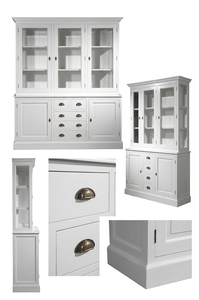 Gabinete de Almacenamiento Moderno Pirelli de Madera de Teca Sólida con Construcción Duradera, Acabado Elegante y 9 Estantes para Exhibición Interior - Product Image 6