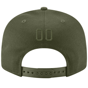 Unisex 6-Panel Canvas Baseball <b>Cap</b> With Orange Embroidered A Logo Front Panel Fitted Casual Style - Product Image 5