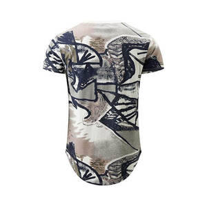 เสื้อยืดคอกลมทรงปกติ ผ้าแคนวาส ระบายอากาศได้ดี พิมพ์ลายแบบรีดร้อน สีขาวดำ ขนาดยุโรป ขายส่ง ผ้าฝ้าย 100% รับสั่งพิมพ์ลายตามแบบ - Product Image 2