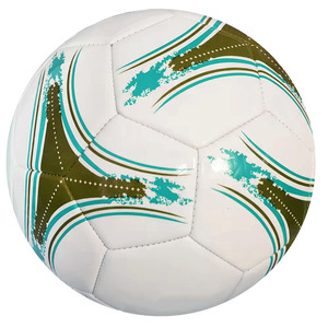 Ballon de football personnalisé, cousu à la machine, écologique, léger, à haute rétention d'air, en butyl, vente directe d'usine Oxva Industries - Product Image 1