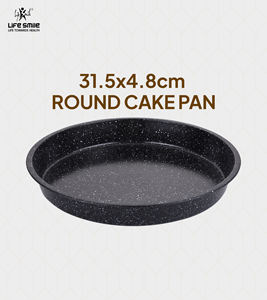 Moule à gâteau rond en acier au carbone de qualité supérieure avec revêtement antiadhésif multi-couches en granit, compatible four et distribution uniforme de la chaleur - Product Image 2