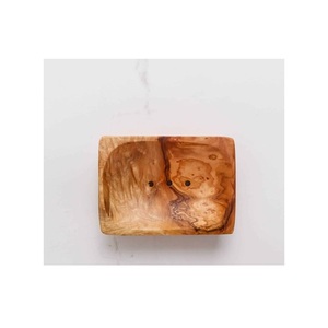 Porte-savon en bambou naturel auto-drainant, plateau à savon en bois rectangulaire, accessoire de salle de bain pour lavabo et douche - Product Image 3