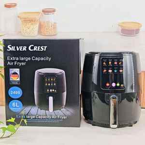 Freidora de Aire Eléctrica Moderna de Aluminio de 6L con Control Táctil, Cesta Única, Cocina sin Aceite, Eficiencia Energética Clase A para Cocina Doméstica - Product Image 4