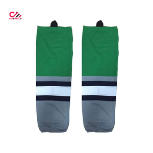 Ice Hockey <b>Socks</b> Black Gold White Striped <b>Moisture</b> Wicking Elastic Waist Men Adult All Seasons Sublimated Print - Product Image 3