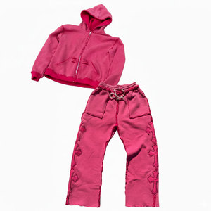 Conjunto Deportivo de Invierno 2026 con Logotipo OEM, Sudadera con Capucha para Hombre, Bordado Personalizado, 100% Algodón, Diseño 2 en 1, Ropa Deportiva Urbana - Product Image 1