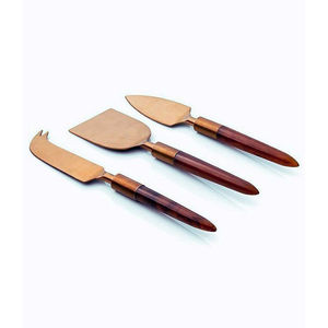 Juego de 4 mini cuchillos para queso con mango de madera, cortador de queso de acero inoxidable de alta calidad y herramientas para untar mantequilla para tabla de quesos - Product Image 5