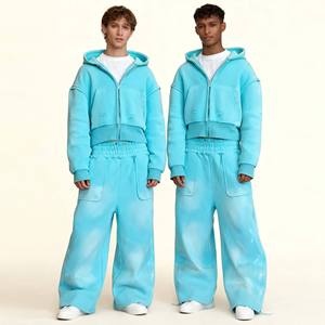 <b>FLY</b> HUMBLE SPORTSWEAR Men's Sporty Style Drawstring Closure Loose Fit Breathable Quick Dry Spandex Cotton Sportswear <b>Jacket</b> - Product Image 6