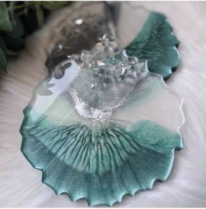 Ocean Mist Resin <b>Coasters</b> teal resin <b>coasters</b> ocean wave <b>coasters</b> handmade resin decor aesthetic <b>drink</b> <b>coasters</b> - Product Image 3