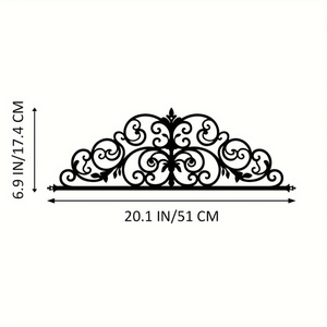 CIFbuy Appendiabiti da porta in ferro con motivo floreale vintage, decorazione da parete stagionale reversibile per soggiorno, camera da letto, cucina, bagno - Product Image 1