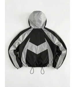 Wholesale Waterproof Windbreaker <b>Jacket</b> <b>Men's</b> Lightweight Zip Up Hooded <b>Jacket</b> Supplier - Product Image 2