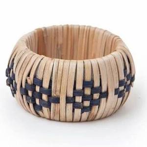 Handcrafted new wooden rattan <b>indian</b> artisanal napkin <b>ring</b> durable table decoration here - wholesale - Product Image 3