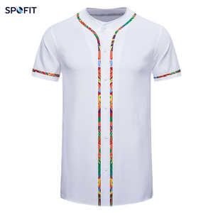 เสื้อเจอร์ซีย์กีฬาแบบสั้นถักนิตติ้ง คอวีติดกระดุม สายรัดหลายเส้น สีตามสั่ง ขนาดตามสั่ง แบบซับลิเมชั่น ชุดทีม OEM ODM - Product Image 5