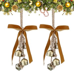 Reliable Manufacturer Handmade Metal Christmas Hanging Bell With Rustic Design For Xmas Party Home Decoration Purpose - Product Image 1