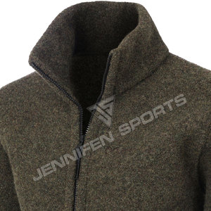 Veste de chasse en laine 100% sur mesure de haute qualité, très tendance, avec fermeture éclair pour homme, pour une utilisation en plein air en hiver - Product Image 2