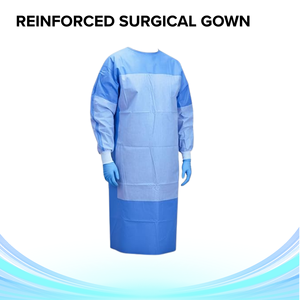 Blouse chirurgicale jetable bleue renforcée de classe I, stérilisée au gaz d'oxyde d'éthylène (EO) du Vietnam, à usage unique - Product Image 1