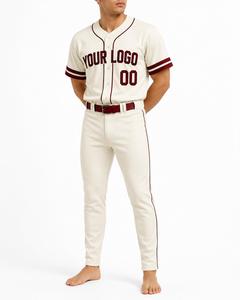 Maillot de baseball personnalisé pour homme, style vintage, boutons sur le devant, manches courtes, respirant, coupe classique, vêtements pour toutes les saisons - Product Image 6