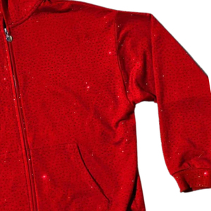 Sweat-shirt à capuche élégant pour homme avec strass, en tissu mélangé épais, coupe oversize, style streetwear, fabrication sous marque privée - Product Image 2