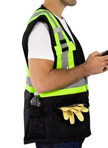 Gilet de sécurité réfléchissant personnalisé pour les travailleurs du bâtiment, de l'exploitation minière et de l'ingénierie - Product Image 5
