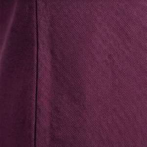 Polo à manches courtes pour homme, couleur bordeaux, avec poche, coupe classique, en coton piqué, design uni - Product Image 5