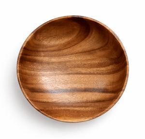 Grand bol rond en bois - Product Image 1