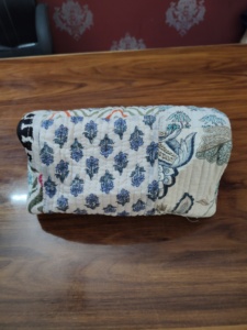 Pochette en écorce de maïs, pochette à maquillage durable, sac matelassé souple et portable, étui cosmétique léger, vente en gros - Product Image 1