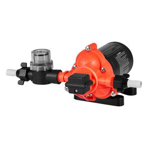 Pompa Acqua 12V DC per Camper 40 PSI Max 4 GPM (15.1 L/min) a 3 Camere a Membrana Autoadescante con Pressostato Automatico per Uso Marino - Product Image 1