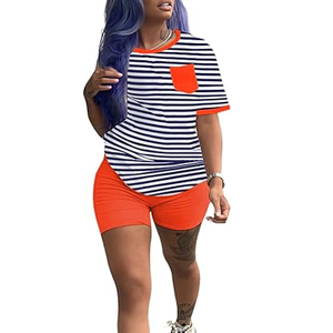 Conjunto Deportivo Casual para Mujer, Ropa Deportiva de Moda en Europa, Conjunto de Gimnasio Personalizado, Shorts de Ciclismo, Top Ajustado, Proveedor y Fabricante OEM - Product Image 6