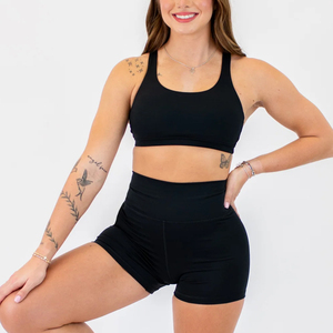 Pantalones Cortos de Yoga de Cintura Alta con Efecto Push-Up y Logo Personalizado para Mujer, Ideales para Gimnasio y Running - Product Image 6